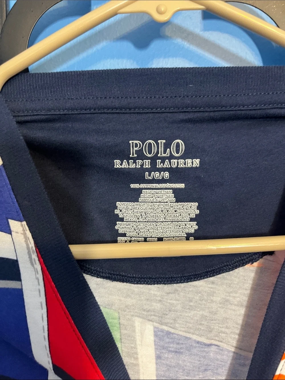 Polo Ralph Lauren RLYC Yacht Club Flag All-Over Print T-Shirt Multi Men's, Sz L